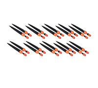 SUNGOOYUE Gocciolatore Spray per Irrigazione Regolabile da 20 Pezzi, con Flusso da 0-40 L/h e Diametro dello Spruzzo da 0-0,9 M per Irrigazione del Giardino, Raffreddamento della Serra (Orange)