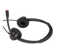 SUNGOOYUE H390D Cuffia Telefonica Professionale Binaurale RJ9, ABS, Microfono con Cancellazione del Rumore, Compatibile con Telefoni Fissi e Cordless, per Call Center e Uffici