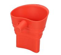 SUNGOOYUE Imbuto per Farina per Impastatrice, in Silicone Alimentare Resistente Alle Alte Temperature, Facile da Pulire, di Grande Diametro, Anti-intasamento, Pieghevole, Compatibile con (rosso)