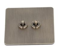 SUNGOOYUE Interruttore a Levetta a 2 Vie di Bronzo, Materiale per PC Ignaggio per Iggle per L'uscita Elettrica Domestica, AC250V