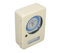 SUNGOOYUE Interruttore Orario Meccanico, Timer a Intervalli di 24 Ore e 15 Minuti con Cassa in Ferro - Timer Meccanico Ad Alta Precisione Alimentato a Batteria per la Produzione Industriale