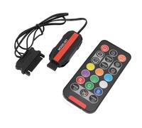 SUNGOOYUE Kit Controller Ventola PC ARGB, Telecomando a 21 Tasti con 215 modalità di Illuminazione Dinamica per Ventola ARGB con Striscia LED Arcobaleno a 3 Pin per PC da 5 V
