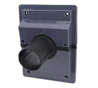 SUNGOOYUE Kit di Copertura per Set di Penetrazione a Parete, di Tenuta in Gomma ABS per Condizionatore d'Aria con Installazione Semplice, Finitura in Due Pezzi, Design Professionale (6 cm/2,4