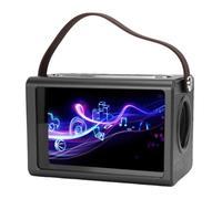 SUNGOOYUE Macchina da Karaoke con 2 Microfoni Wireless, Testi da 8 Pollici Visualizzano la Macchina per Cantare Bluetooth 5.4 Karaoke Portatile per Feste Domestiche