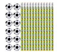SUNGOOYUE Matite da Calcio con Gomma, Set da 12 Matite Mina HB, per (HB) | Nucleo in grafite liscio, gomma senza lattice, stampa di calcio, esagonale, forniture per premi per esami per studenti