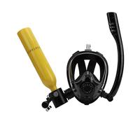 SUNGOOYUE Mini Kit di Copertura del Serbatoio di Immersione con Cilindro di Ossigeno 0,5 Litri, di Immersione Portatile a Vista Completamente Ampia per Gli Appassionati di Sport Acquatici per Le