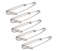 SUNGOOYUE Moschettone da Pesca, Perno Rapido Resistente alla Corrosione in Acciaio Inossidabile con Design a Forma di Zucca, per Pesca con Palangari da Surf Oceanica Acqua (2.0 * 80MM)