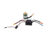 SUNGOOYUE Motore Brushless S3650 4300KV Bilanciato di Precisione e Regolatore di velocità Elettrico ESC 60A Set Combinato per Auto RC 1/10, Design Impermeabile, Accelerazione Eccellente (GREEN)