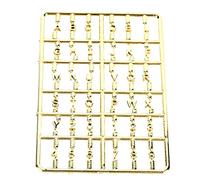 SUNGOOYUE Numero di Lettere per Bambole per Bambole Fai -da -te 1/12 per Accessori per Decorazioni Sicurezza Non Plastica Materiale per Mobili per Porte per (GOLD)