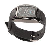 SUNGOOYUE Orologio a LED, Orologio da Polso Ad Alta Precisione con Visualizzazione di Ora e Data, Comodo da Indossare per Uomini e Donne (Cintura Nera Guscio)