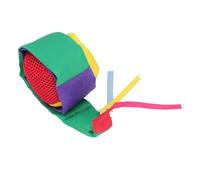 SUNGOOYUE Palla di Coda Educativa Educativa Cattura della Palla per Bambini, Meteorica a Sollievo da Stress con Coda per Allenamento Sensoriale, Materiale: Poliestere (Verde Viola Giallo)