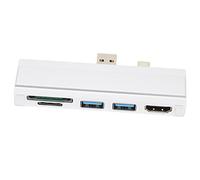 SUNGOOYUE Per Dock, Hub USB 3.0 5 in 1 con 4K, Doppie Porte USB e Lettore di Schede di Memoria, Per Pro 4 5 6 (SILVER)