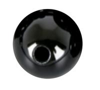 SUNGOOYUE Perle Rotonde Acriliche, Superficie Liscia e Lucida (BLACK) | Perline acriliche per progetti creativi per bambini, finitura liscia, colori vivaci, 1000 orecchini multicolori per artigiani