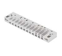 SUNGOOYUE Pettine per Armonica, Pettine per Scala Cromatica a 12 Fori in Lega di Alluminio Argento Satinato Leggero con Resistenza, per Accessorio per Arpa Blues 270D