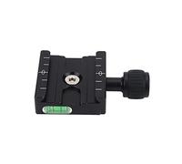 SUNGOOYUE Piastra Rapida -vitazione del Morsetto di Metallo, Base di Ricarica Rapida con Regola di Precisione per L'arca Rrs -totivo, Apertura Mascella da 37 Mm a 42 Mm,