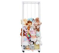 SUNGOOYUE Pieno Spazio per Animali, in PVC a Doppio Strato Zoo Carino Zoo Grande capacità di Peluche di Peluche Organizzatore di Stoccaggio con Rete Traspirante per la Scuola Materna
