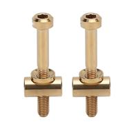 SUNGOOYUE Premium Ti Letre M5X40mm Bike Post Vite con Design Estetico Integrato per Comodi Accessori per Bici per Avventure a Lunga Distanza (Gold)