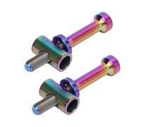 SUNGOOYUE Premium Ti Letre M5X40mm Bike Post Vite con Design Estetico Integrato per Comodi Accessori per Bici per Avventure a Lunga Distanza (Lucido; 3x2,6 mm)