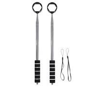 SUNGOOYUE Retriever a Palline da Golf, 2 Pezzi in Acciaio in Acciaio Inossidabile Club Che Sferica Gli Strumenti con Maniglia Anti -Slittamento per Uomini Donne (Black)