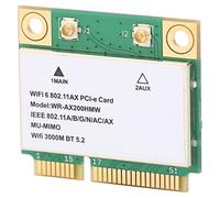 SUNGOOYUE Scheda di Rete Wireless Mini PCIe WiFi 6 con PCB AX200HMW 2400Mbps Dual Band BT5.2 MU MIMO per Notebook Portatile Piccolo Host 64bit