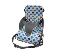 SUNGOOYUE Sedile da Viaggio per Neonati con Semplici Cinghie di Fissaggio, Comodo Cuscino Morbido, Adatto per 6 Mesi a 3 Anni, Materiale in Fibra di Poliestere (Cerchio verde erba blu scuro)