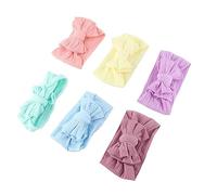 SUNGOOYUE Set della Fascia per Capelli per Bambini a Mano di 6 Morbidi Capelli per Bambini Elastici in Vari Colori per il Compleanno di Famiglie di Natale Foto