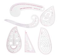 SUNGOOYUE Set di Righe da Cucito con Segni Multicolore | Righello da cucito in plastica resistente per tagliare Segni di scala multicolori durevoli Disegni multicolori Appassionati