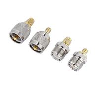 SUNGOOYUE SMA -To Connettore Adattatore UHF Set di Konverter Feature SO239 Femper Femminile Ideale per Cavo Coassiale, Antenne Esterne con Radio Wi Fi, 4 Pacchetti