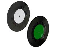 SUNGOOYUE Sottobicchieri da Disco retrò da 2 Pezzi, Sottobicchieri per Bevande Antiscivolo Unici per Tavolino da caffè, con Materiale ABS Resistente per il Regalo degli Amanti della Musica