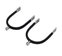 SUNGOOYUE Speroni, Speroni da Equitazione in Pelle in Acciaio Inossidabile con Cinghie Regolabili, Migliora la Comunicazione del Ciclista con Gli Accessori per l'addestramento del Cavallo (M)