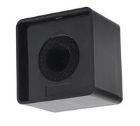 SUNGOOYUE Stazione della Bandiera del Microfono, Accessori per Strumenti Musicali, Stazione Quadrata Microfono Compatta Addominali Neri Portatili per l'intervista Meeting 41mm