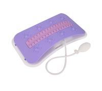 SUNGOOYUE Strega di Supporto Lombare, Barella Bassa della Schiena Barella Lombare con Pompa per Mano e Valvola di Rilascio dell'Aria Altezza Regolabile 53-120 Mm per Palestra per Ufficio (Viola)