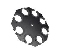 SUNGOOYUE Supporto per Microfono, Organizzazione del Microfono in Acciaio Al Carbonio Ed Espositore con Coperture in Silicone per Karaoke Domestico in Studio (8 fori)