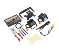 SUNGOOYUE Telecamera di Retromarcia Wireless per, Display HD da 7 Pollici, Doppia Fotocamera Grandangolare con Trasmissione Wireless a 2,4 GHz, Visione Notturna Impermeabile IP67, per