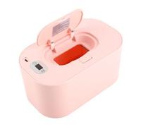 SUNGOOYUE Temperatura Regolabile PP più Calda per la Pulizia del Bambino, Conservazione a Bassa Temperatura, Grande capacità per la Maggior Parte delle Salviette, Materiale Ambientale (bianco (PINK)