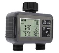 SUNGOOYUE Timer per Irrigazione a 2 Zone, Timer per Irrigatore LCD con Programmi di Irrigazione Automatici, Adatto a Rubinetti da 3 4 a 1 2 Pollici, per con Tubo da Giardino per Prato all'aperto