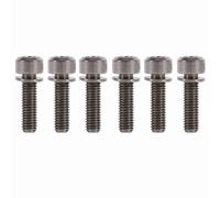 SUNGOOYUE Titan -Bike Bike Vite -Set 6pcs M5 X 18 Mm con Rondelle, Alta Resistenza e Stabili per la Ruota Stradale (Ti Colore)