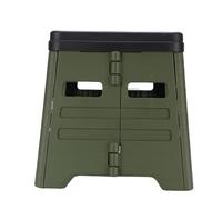 SUNGOOYUE Toilette Portatile Piegabile Vasino Commodo Compatto per la Pesca in Campeggio con Odore Che Impedisce il Coperchio di 30,5 Cm di Altezza Robusta Materiale PP (GREEN)
