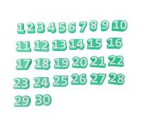 SUNGOOYUE Topper a Matita Numerati da 1 a 30 per L'organizzazione della | Materiale Pla, Identificatore Riutilizzabile, Universale per Matita, per Banchi Insegnanti, attività di Gruppo e Centri di