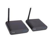 SUNGOOYUE Trasmettitore AV Wireless, Trasmettitore e Ricevitore a Lungo Raggio da 2,4 GHz 300 M con Selezione di 8, per TV PC Altoparlante Stereo Cuffie PAL NTSC (Spina europea)