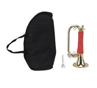 SUNGOOYUE Tromba in Ottone, Tromba di Cavalleria Oro Placcato con Suono Luminoso per le Bande Scolastiche I Complessi dei Campi Estivi Includono la Borsa e gli Accessori