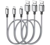 SUNGUY Cavo Micro USB, [10 pezzi 0,5m] Cavo Micro USB in Nylon di Ricarica rapida per Android Galaxy S7/S6, Edge J7/J5/J3, Wiko, LG, PS4