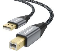 SUNGUY Cavo Stampante USB 1m USB 2.0 A da Maschio a B Cavo per Scanner Scanner in Nylon Intrecciato Compatibile per Canon, HP, Brother, dell, Fujitsu - 1M