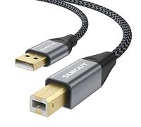 SUNGUY Cavo Stampante USB 2m USB 2.0 A da Maschio a B Cavo per Scanner Scanner in Nylon Intrecciato Compatibile per Canon, HP, Brother, dell, Fujitsu - 2M