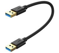 SUNGUY Cavo USB 3.0, 0.3M USB A Maschio a A Maschio Super Speed 5Gbps, Maschio a Tipo A Maschio per Dischi Rigidi, Altoparlanti, Computer, Dvd, Lettore Blu-Ray, Laptop