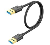 SUNGUY Cavo USB 3.0, 0.5M USB A Maschio a A Maschio Super Speed 5Gbps, Maschio a Tipo A Maschio per Stampanti, Modem, Dischi Rigidi, Fotocamere, Dischi Esterni, Altoparlanti, Computer, DVD
