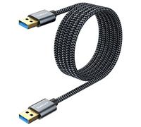 SUNGUY Cavo USB 3.0, 2 m, cavo USB A a USB A, 5 Gbps, cavo di collegamento compatibile con stampante, laptop, hard disk, fotocamere