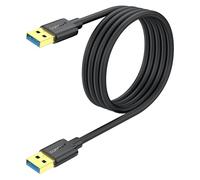 SUNGUY Cavo USB 3.0, 2M USB A Maschio a A Maschio Super Speed 5Gbps, Maschio a Tipo A Maschio per Stampanti, Modem, Dischi Rigidi, Fotocamere, Dischi Esterni, Altoparlanti, Computer, DVD