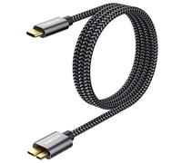 SUNGUY Cavo USB C a Micro B, USB 3.1 1M 10Gbps Cavo USB C maschio a Micro B maschio per disco rigido compatibile con Toshiba, WD, Galaxy S5 Note 3, HDD ecc