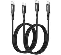 SUNGUY Cavo USB Type-C, 2 pezzi 1m 60W Cavo USB C USB C Ricarica Rapida, Cavi USB Type-C per iPhone 16/15 Pro Max, MacBook Pro, iPad Pro 2020, MacBook Air, Galaxy S24 S23-Nero